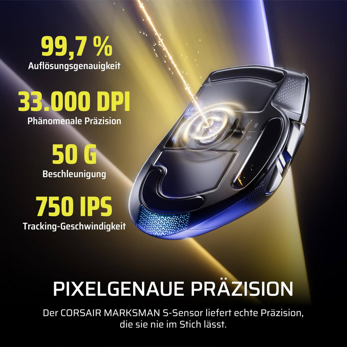 Corsair NIGHTSWORD v2 Wireless SD Gaming Mouse – Black - CH-931E010-WW