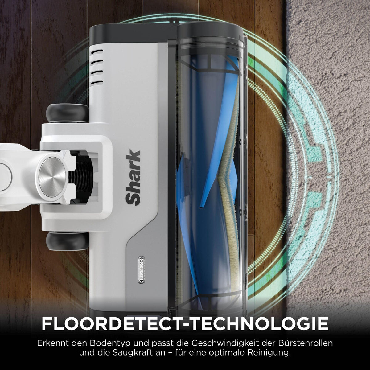 Aspirator fără fir Shark PowerPro cu acumulator, autonomie de până la 50 de minute, fără sac, ideal pentru părul de animale, alergici, covoare și suprafețe dure, cu lumină LED și tub articulat, gri metalic, IZ382EUT
