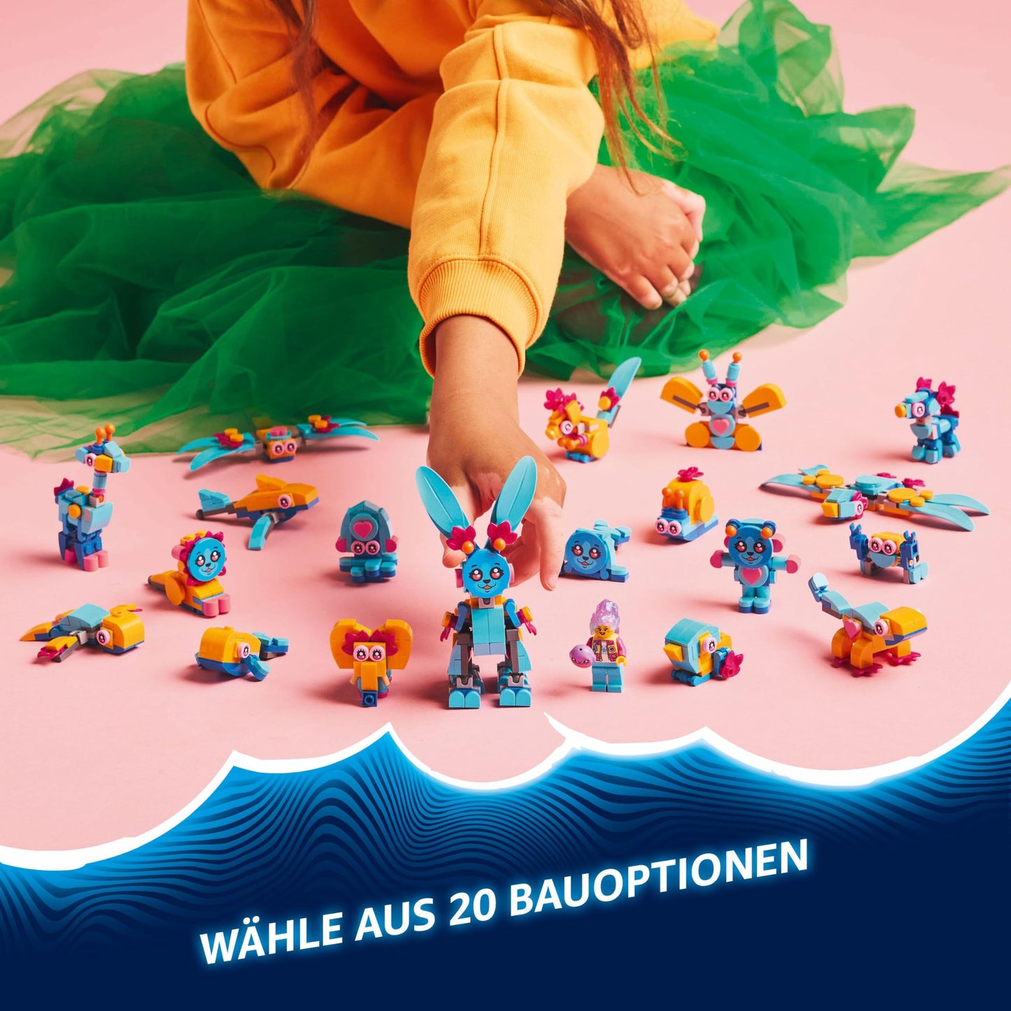 LEGO DREAMZzz Bunchus Creative Animal Adventures Toy Bunny for Kids 20-in-1 Fantasy Playset with Izzie Minifigure Gift for Girls and Boys Ages 7+ 71488