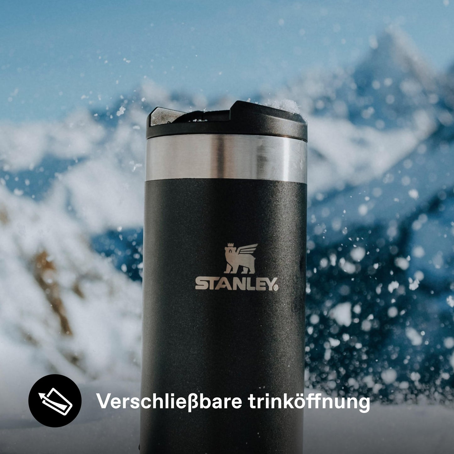 Stanley 1913 Aerolight Transit Thermo Mug 0.47L - Keeps Hot for 6 Hours - Dishwasher Safe - Coffee Mug To Go Leak-Proof - Compatible with Common Car Drink Holders - Shale - 10-10787-287