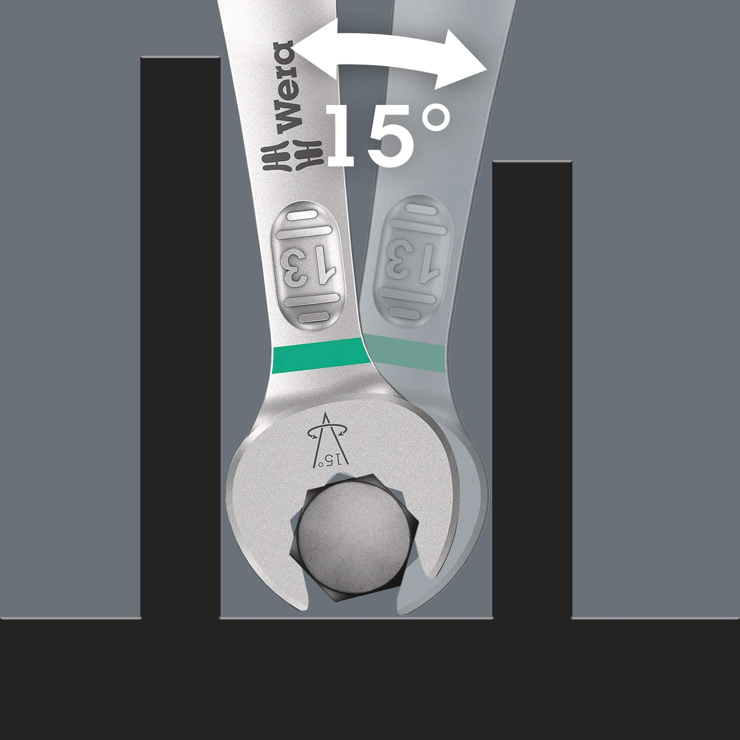 Wera 05004178001 Bicycle Set 10, combination wrench set, 5 pieces