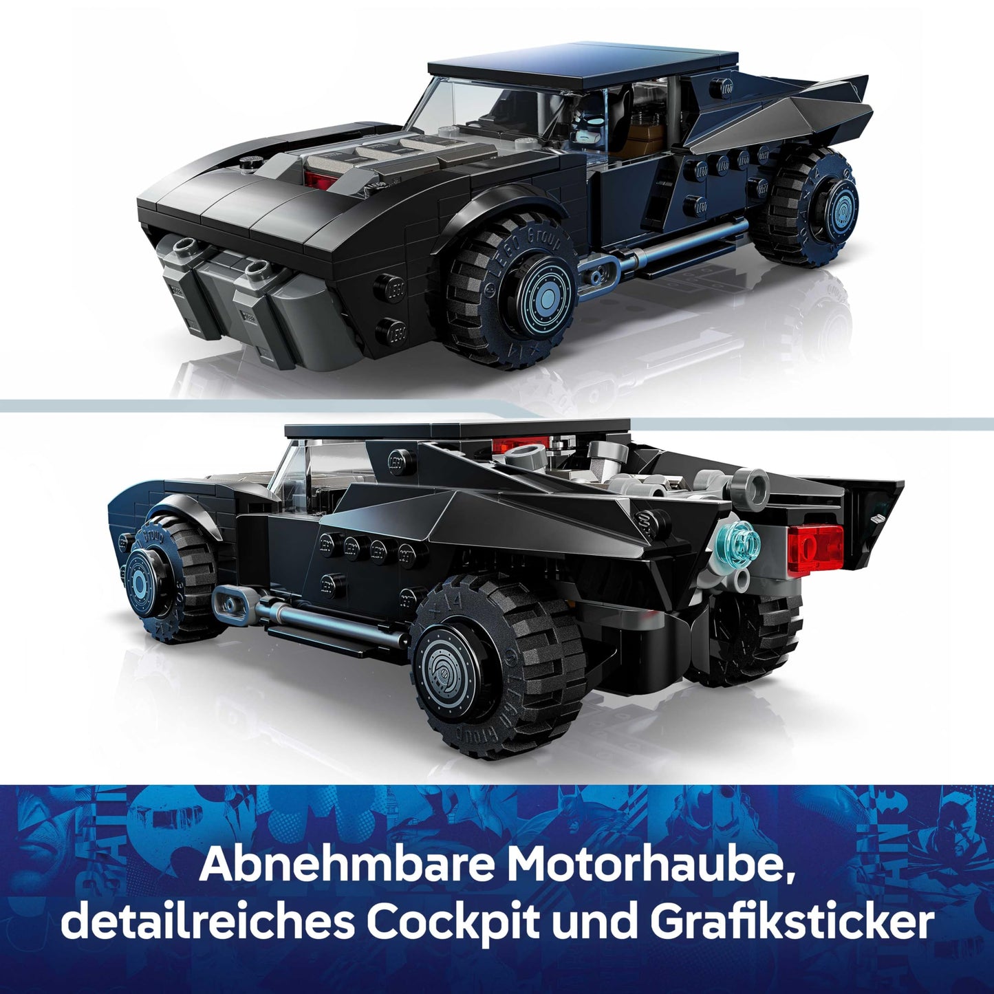 LEGO DC Batman: The Batman Batmobile - children's toy - playset with model car and superhero minifigure for children aged 9 and up - creative gift for boys, girls and fans - 76332