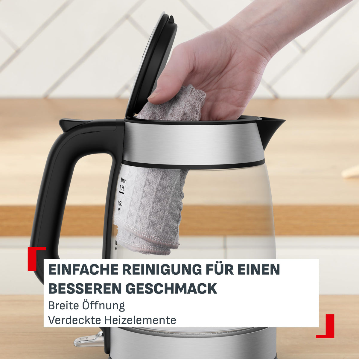 Tefal Express Fierbător de apă electric, fierbere rapidă, iluminare - KI6A58E0