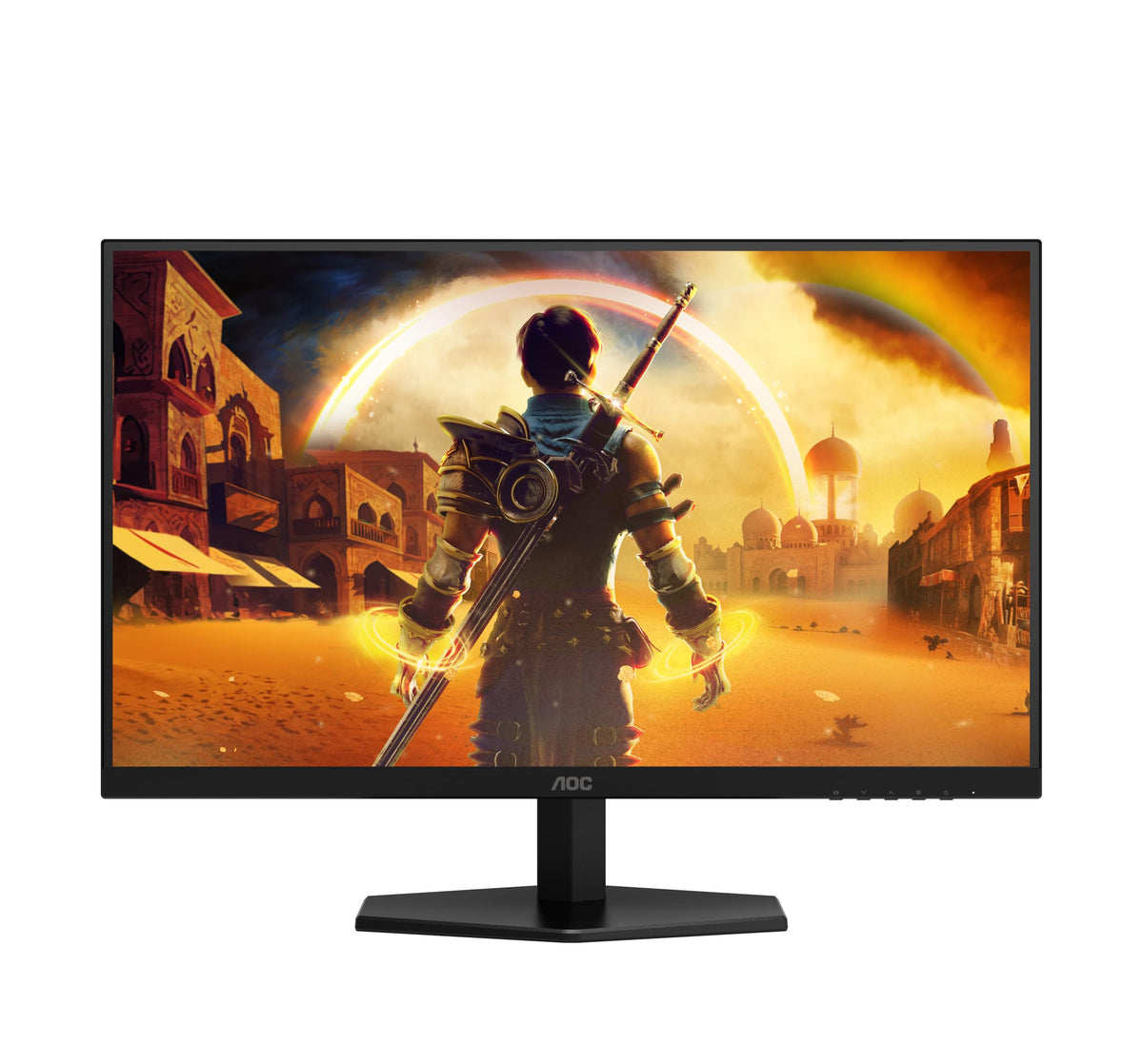 AOC Q27G42XE 27-inch WQHD Gaming Monitor, 180Hz, Fast IPS Panel, 1ms GtG, HDR10, G-Sync Compatible, Speakers, (2560x1440 HDMI 2X 2.0 DP 1x 1.4) Black
