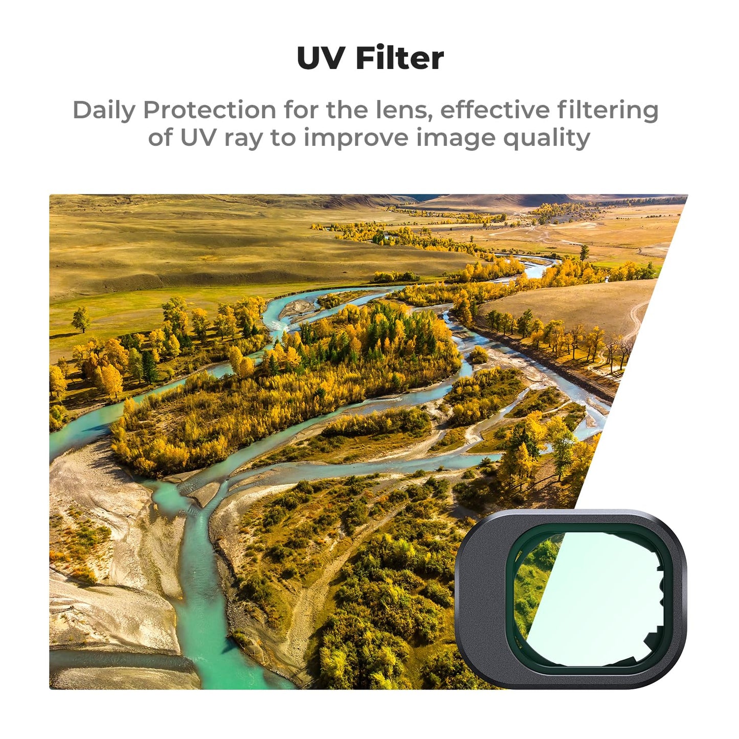 K&F Concept Mini 4 Pro Filter, Multi-Coated ND Filter Set for DJI Mini 4 Pro Drone Accessories - 8 Pack ND8, ND16, ND32, ND64, ND128, ND256, UV, CPL Filters - P15-SKU.2281
