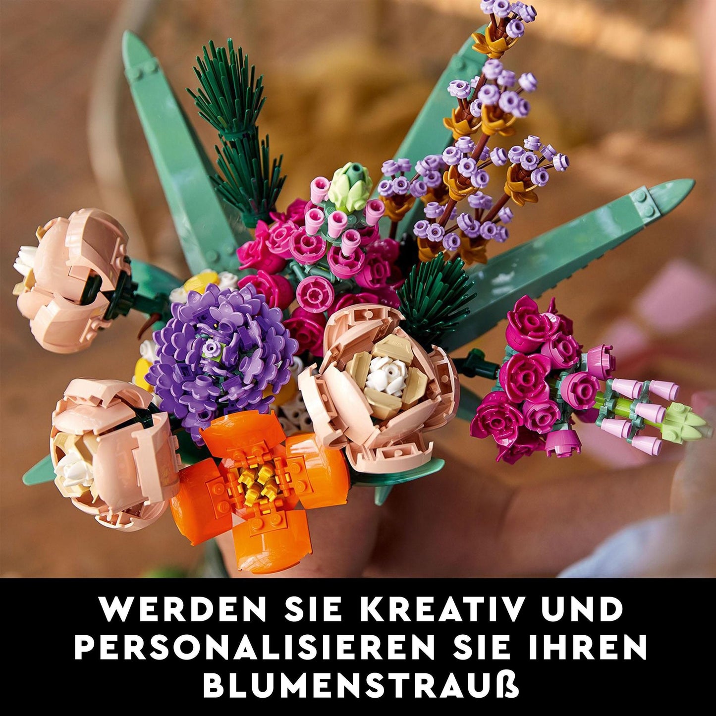 LEGO Botanicals Bouquet - Artificial Flowers Set for Adults - Room Decoration and Gift Idea for Women & Men - Home Accessories - Botany Collection 10280