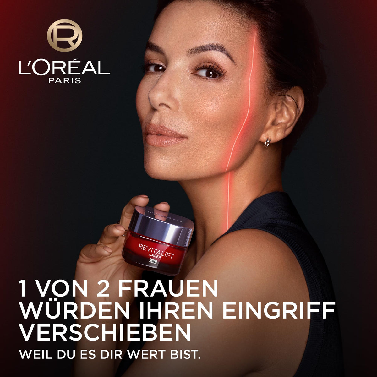 Set de îngrijire a feței L'Oréal Paris, îngrijire anti-îmbătrânire pentru zi și noapte cu efect triplu - cu Pro-Retinol, Hyaluron și Vitamina C, Revitalift Laser, 2 x 50 ml