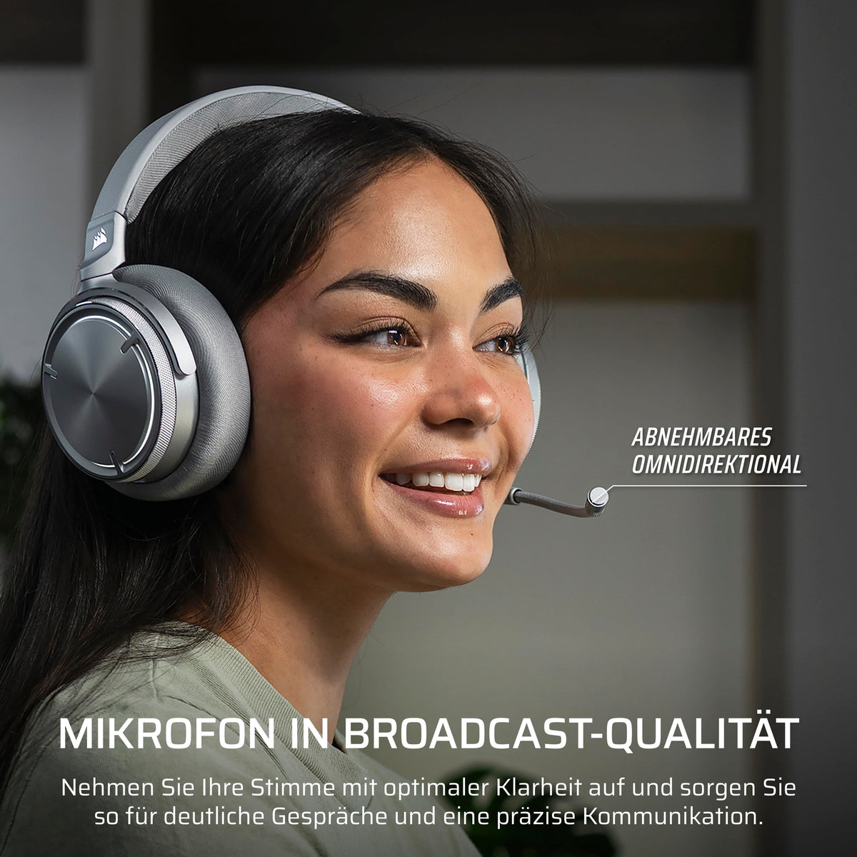 Corsair Virtuoso MAX Wireless Gaming-Headset cu Bluetooth – Argintiu - CA-9011373-WW