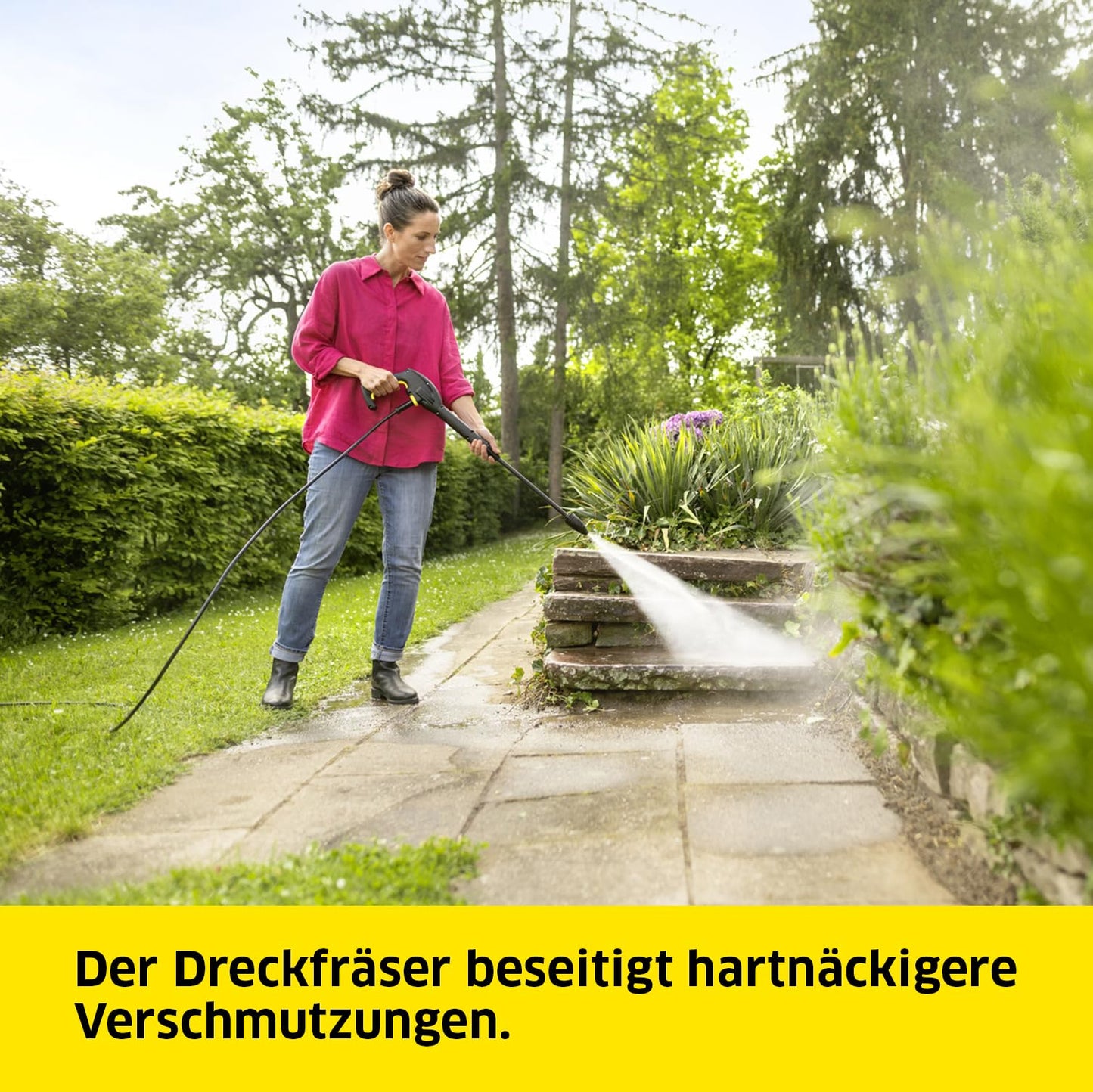 Kärcher high-pressure cleaner K 3 Horizontal Plus Home, pressure: max. 120 bar, delivery rate: 380 l/h, area: 25 m²/h, weight: 6.1 kg, high-pressure gun and hose, dirt blaster, jet lance, home kit - 1.602-824.0