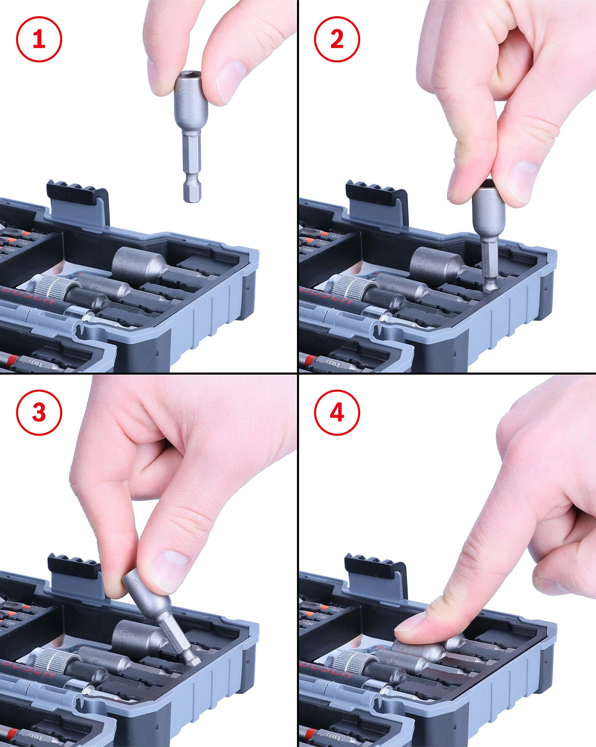 Set de accesorii Bosch Professional 35tlg. CYL-3 pentru beton, cu burghie și biți extra duri (biți cu cruce, Pozidriv, Hex, TH, S-Bit, accesorii pentru burghiu și șurubelniță) - 2607017326