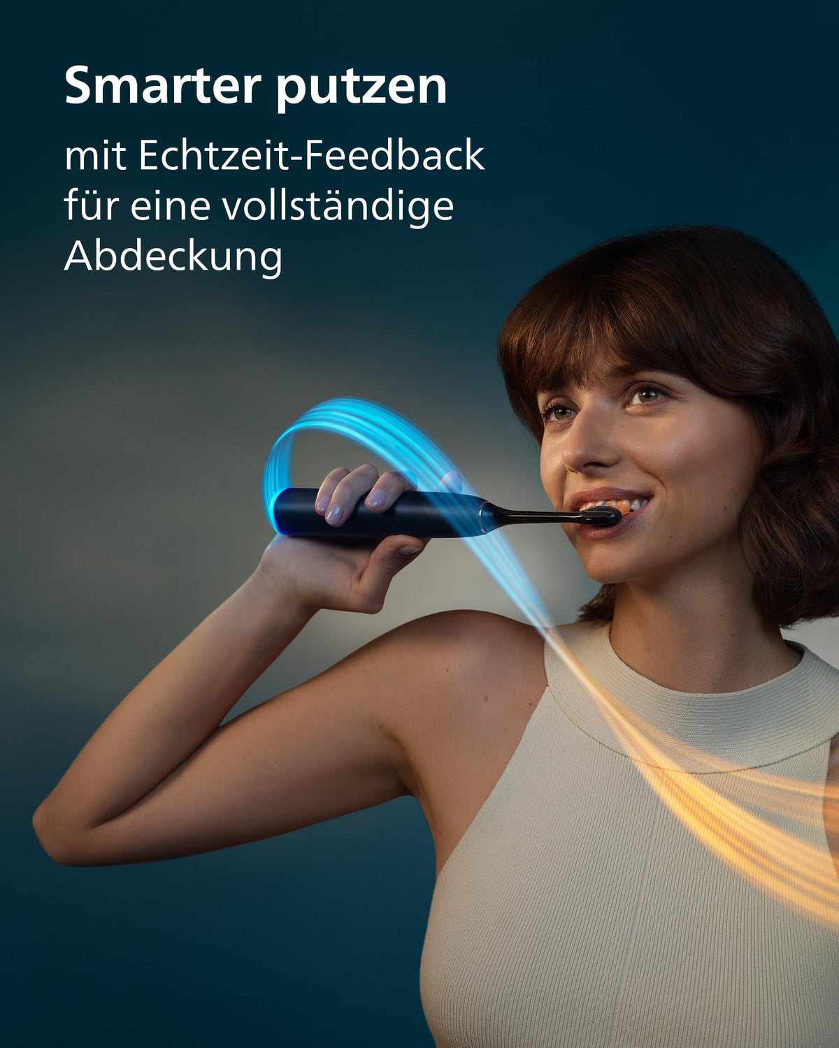 Philips Sonicare Next-Generation DiamondClean 9900 Prestige periuță de dinți electrică - feedback inteligent pentru acoperirea periajului, control inteligent al presiunii, 24 de setări, negru cu quartz, HX9813/92