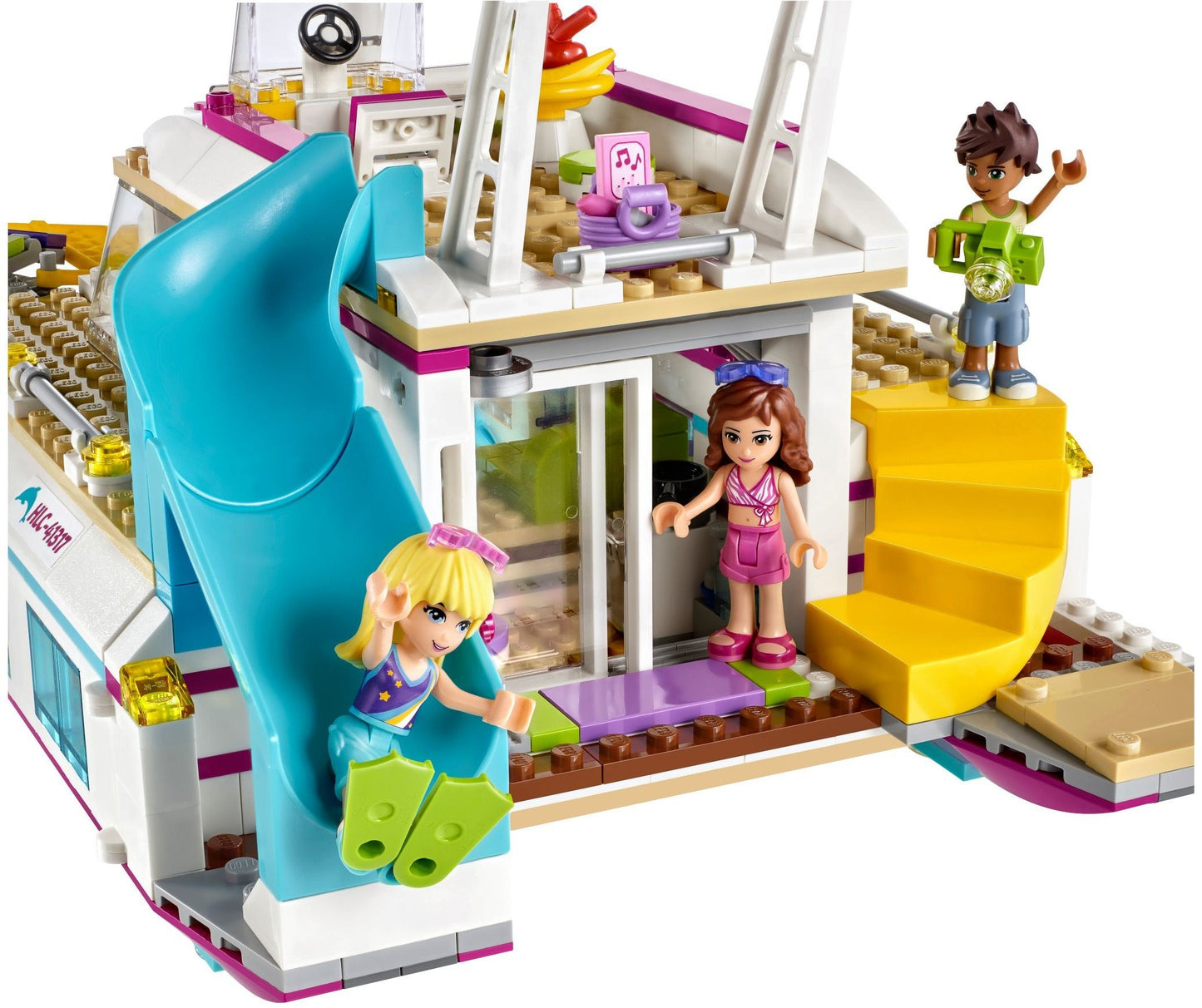 LEGO Friends 41317 - "Sunshine Catamaran construction game, colorful