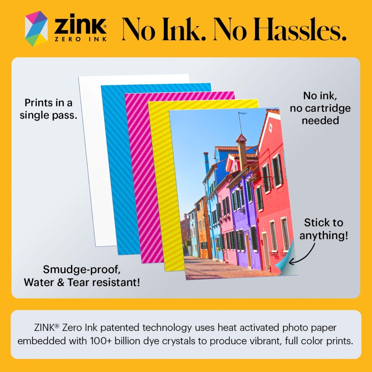 Kodak Printomatic Instant Camera – 75 Sheet Package – 5MP – Zinc 2x3 Photos – Portable – Blue - AMZNBRODMATBL