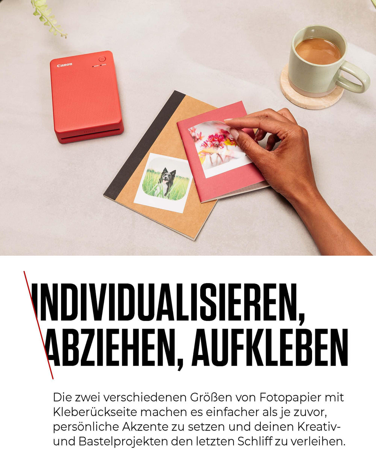 Canon SELPHY QX20 Mini Photo Printer Mobile, Stickers, 100-Year Stability - QX20-WH