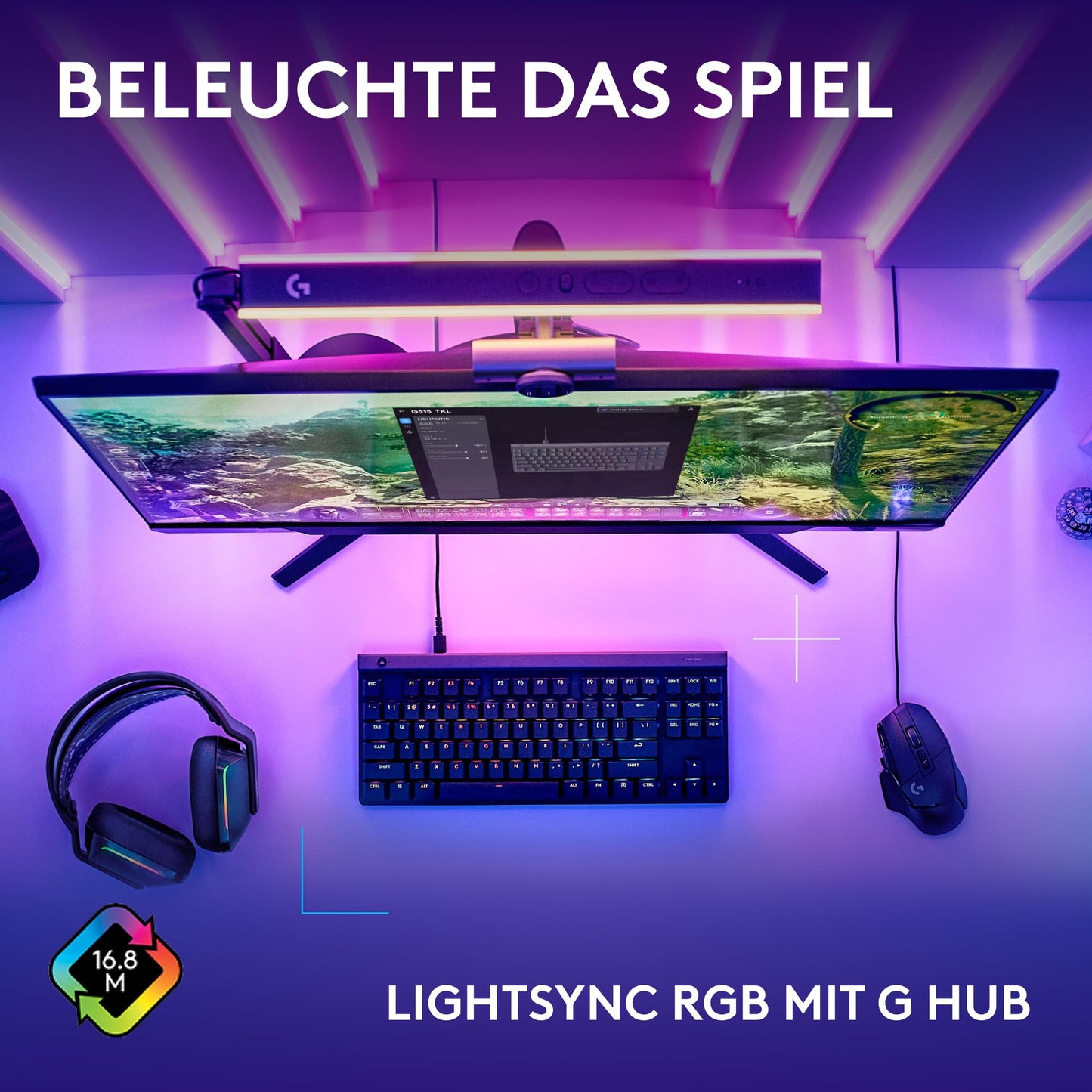 Logitech G G515 TKL Wired Flat Gaming Keyboard - 920-012876