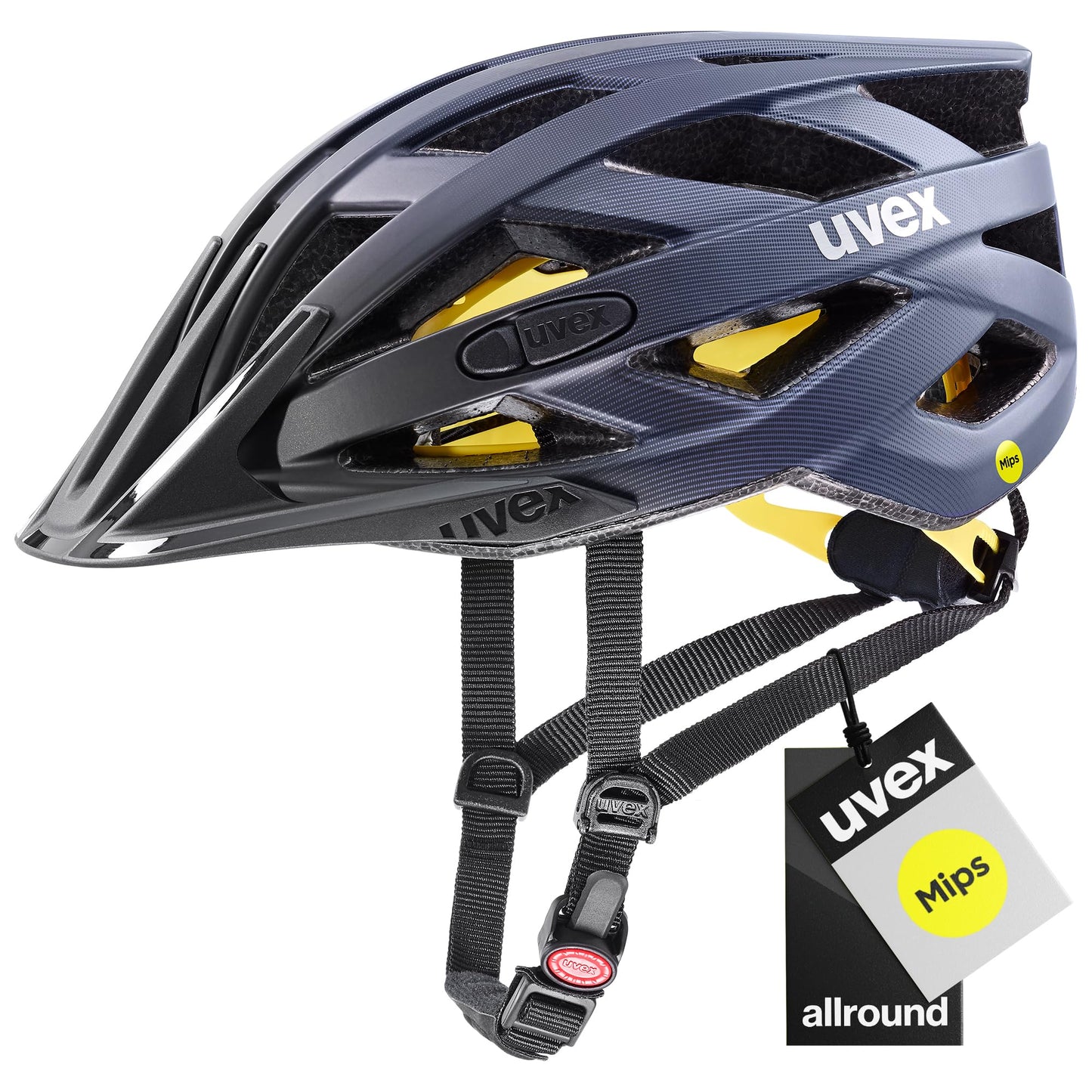 uvex i-vo cc MIPS bicycle helmet, midnight silver matt, 52-57 cm - S413613