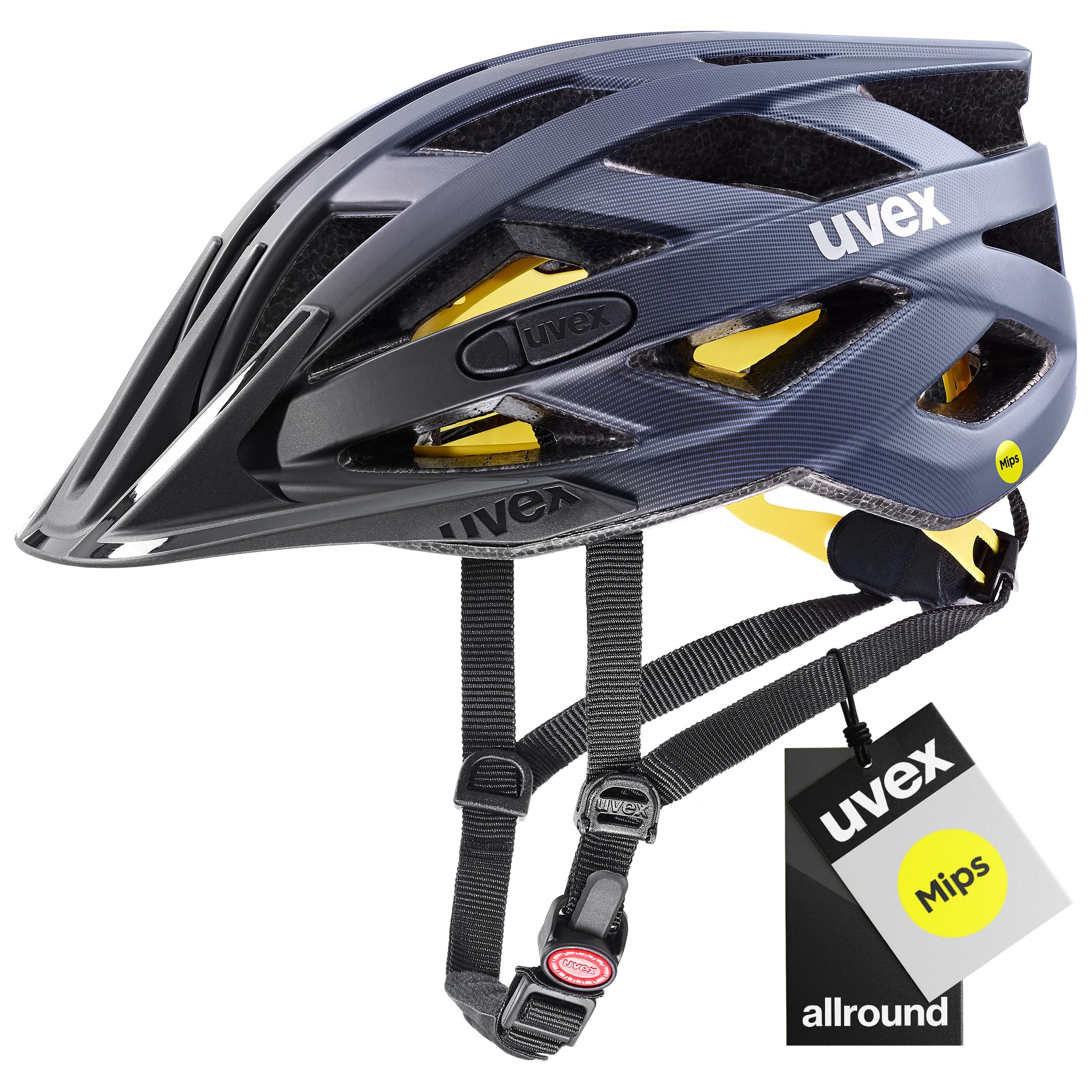 uvex i-vo cc MIPS bicycle helmet, midnight silver matt, 52-57 cm - S413613