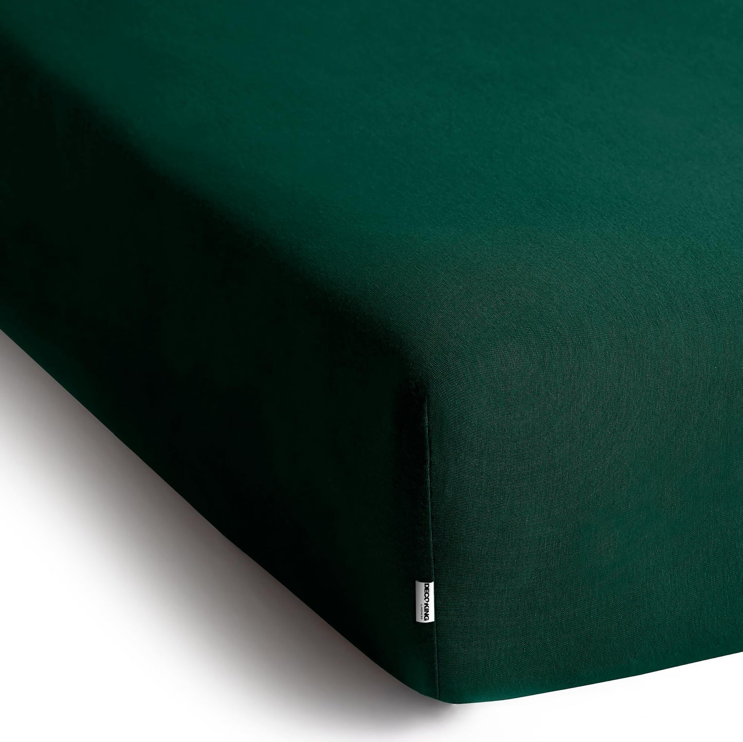 DecoKing fitted sheet 200x220 220x240 cm 100% combed cotton green fitted sheets jersey box spring bed Amber 200 x 220 220 x 240