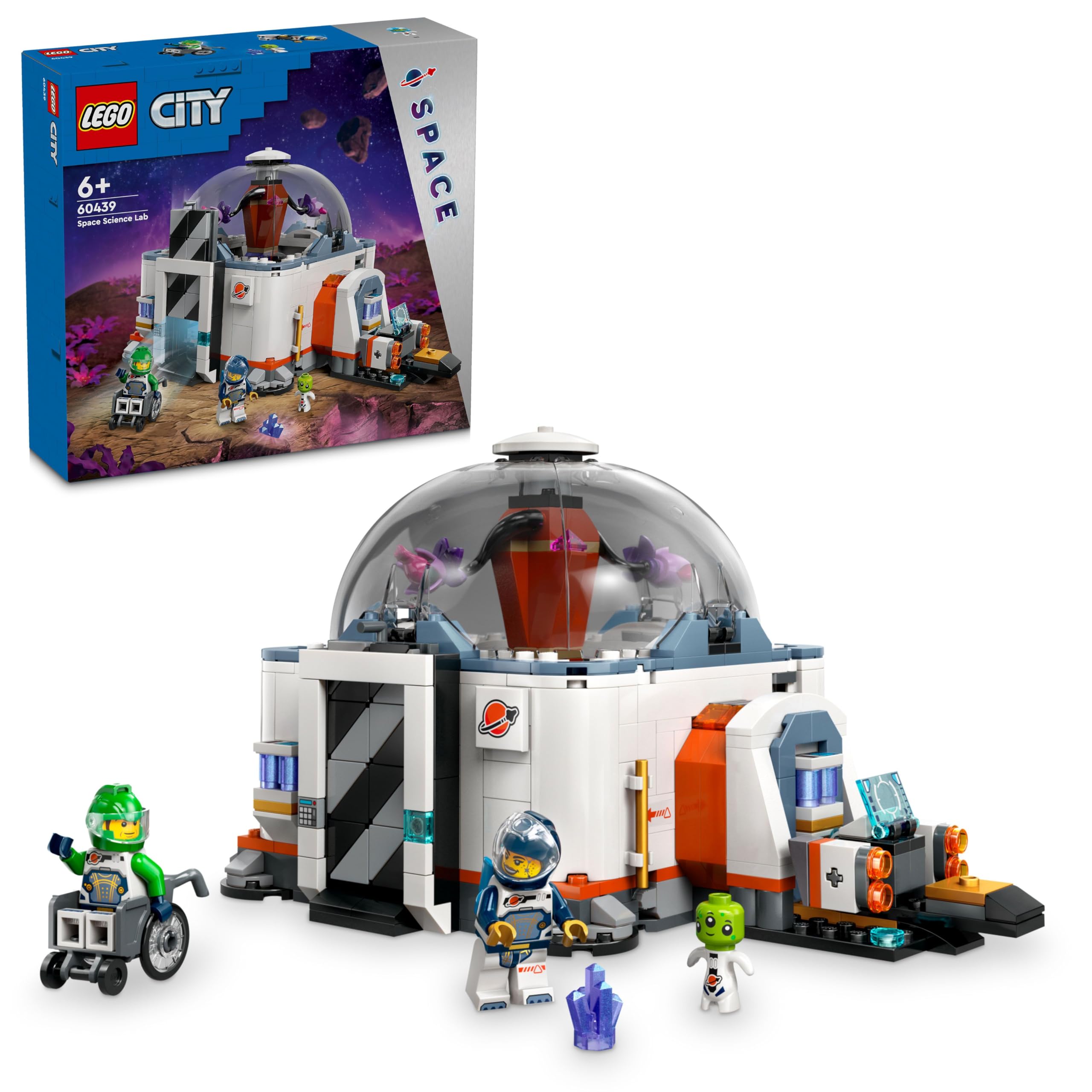 LEGO City Space Science Laboratory 60439, space exploration toy for children aged 6 and up, 560 pieces