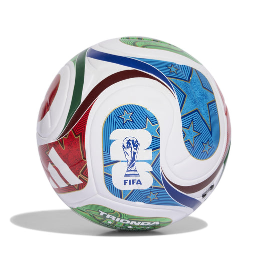 adidas Unisex FIFA World Cup 26 Trionda League Ball, White/Team royal Blue/solar Blue/Power red, 5 - JD8030