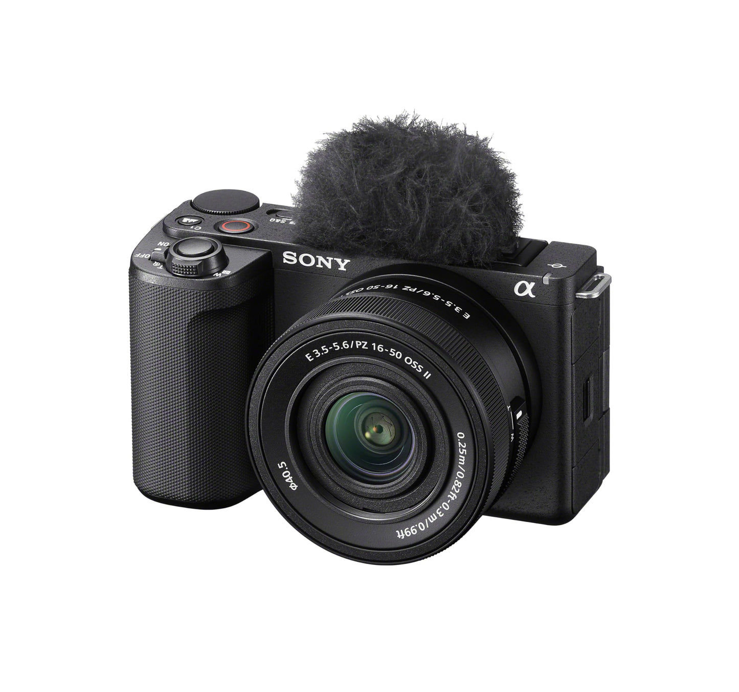 Sony Alpha ZV-E10 II Mirrorless APS-C video camera with 16-50 mm f/3.5-5.6 (4K60p video, 4:2:2 10-bit recording, 26 MP, digital stabilization, real-time auto-eye focus) - ZVE10M2KB.CEC
