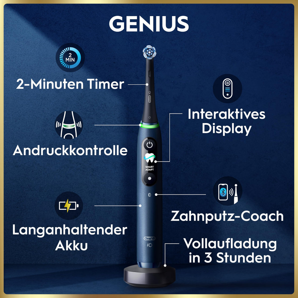 Oral-B iO - our most advanced technology with individually powered bristles and a dentist-inspired round brush head. - 8006530013307