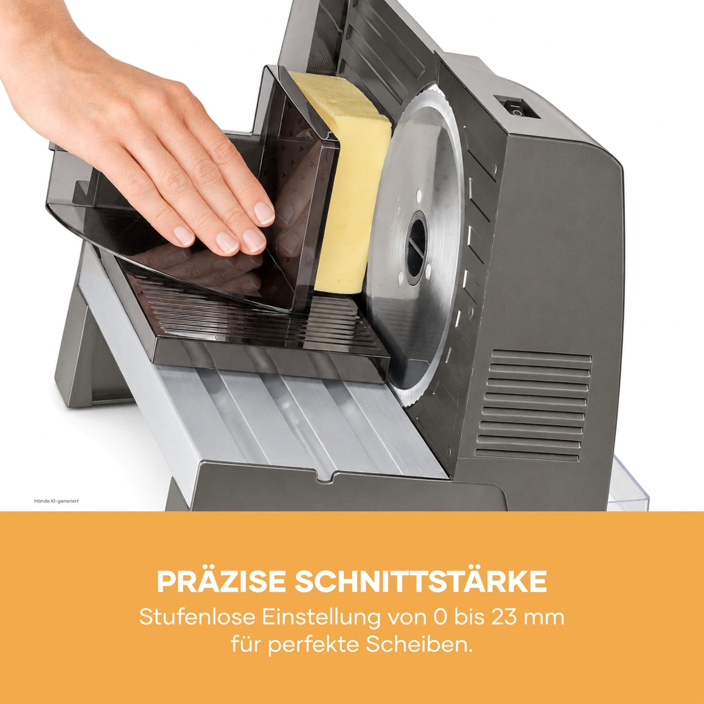 Severin all-purpose slicer for bread, cold cuts or cheese, bread slicer - 3918
