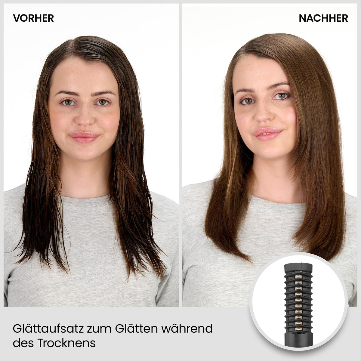 BaByliss Big Hair Luxe Perie rotativă cu aer cald, perie de uscare cu 4 accesorii pentru îndreptare, periere și volum, perie de uscare luxoasă pentru strălucire și netezire, câștigătoare a testelor, AS970E