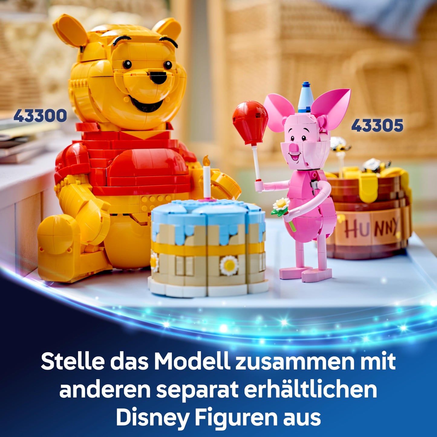 LEGO | Disney Piglet's Birthday Fun - Toy with Cute Animal Figure, Birthday Cake & Collectible Minifigure - Gift Idea for Girls Ages 9 and Up & Fans - 43305
