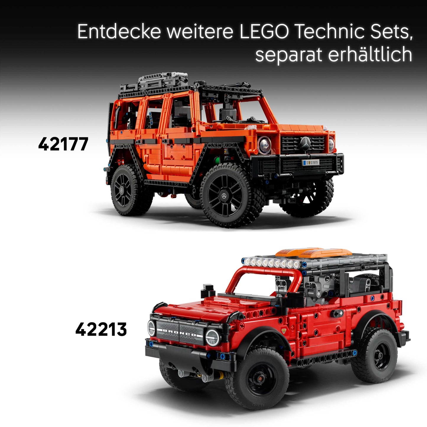 LEGO Technic Jeep Wrangler Rubicon off-road vehicle - off-road toy vehicle model building with V6 engine, steering and suspension - STEM birthday gift for boys aged 10 and over - 42227