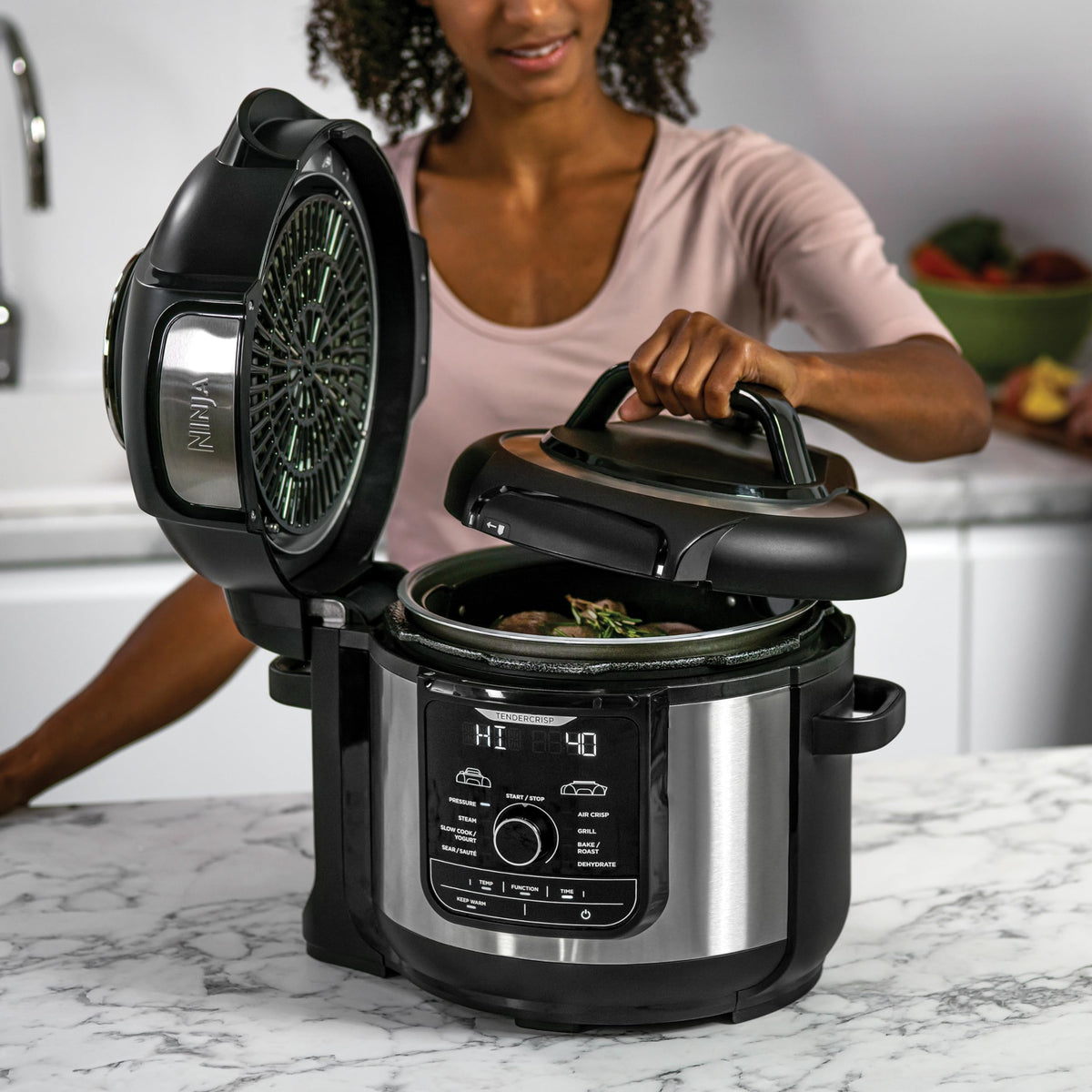 Ninja Foodi MAX Multicooker, 7.5L, 9-in-1 Multicooker, Grilling and more - OP500EU
