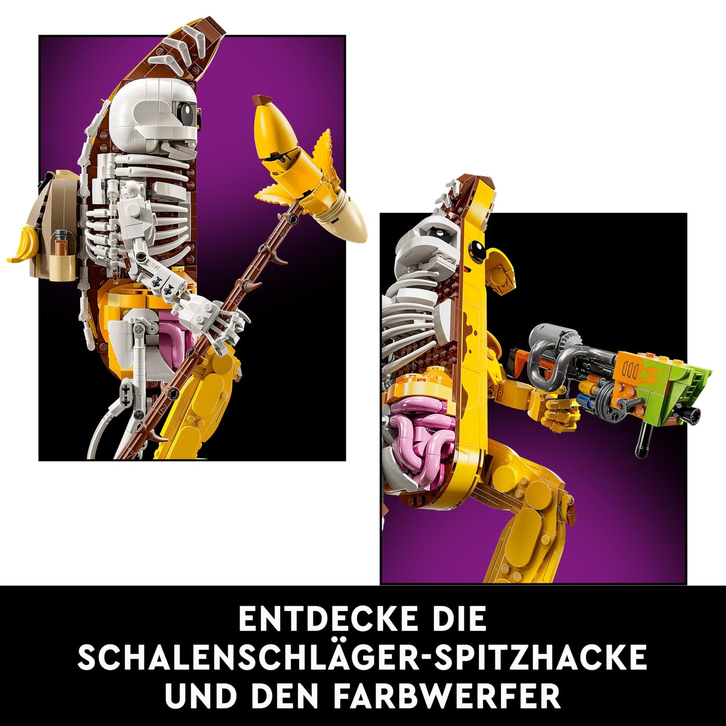 LEGO Fortnite Bone Scarf - Gamer Model Building Set for Adults - Bowl Bat Pickaxe, Paint Launcher, Banana Backpack - Gaming Decoration - DIY Set - Gaming Gift for Adults & Fans - 77072