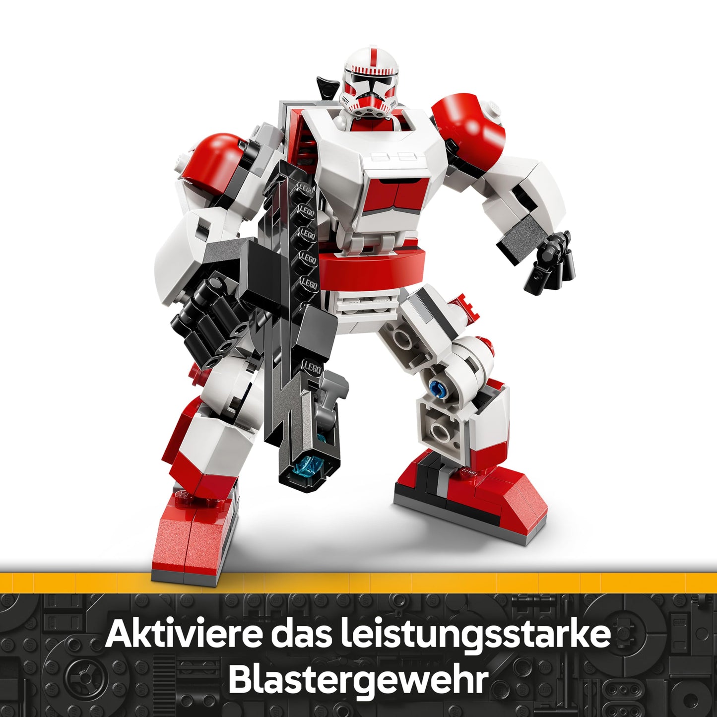 LEGO Star Wars 75448 Clone Shock Troopers Mech - Poseable action figure with blaster rifle and minifigure - model building for children - gift for boys aged 6 and over and Star Wars fans