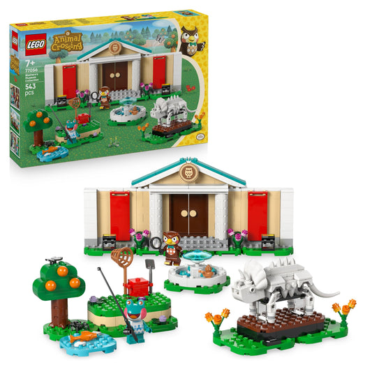 LEGO Animal Crossing - Eugen's Museum Collection - Interactive playset with Eugen & Liliane minifigures, dinosaur fossils & accessories - Gamer gift for girls and boys aged 7 and up - 77056
