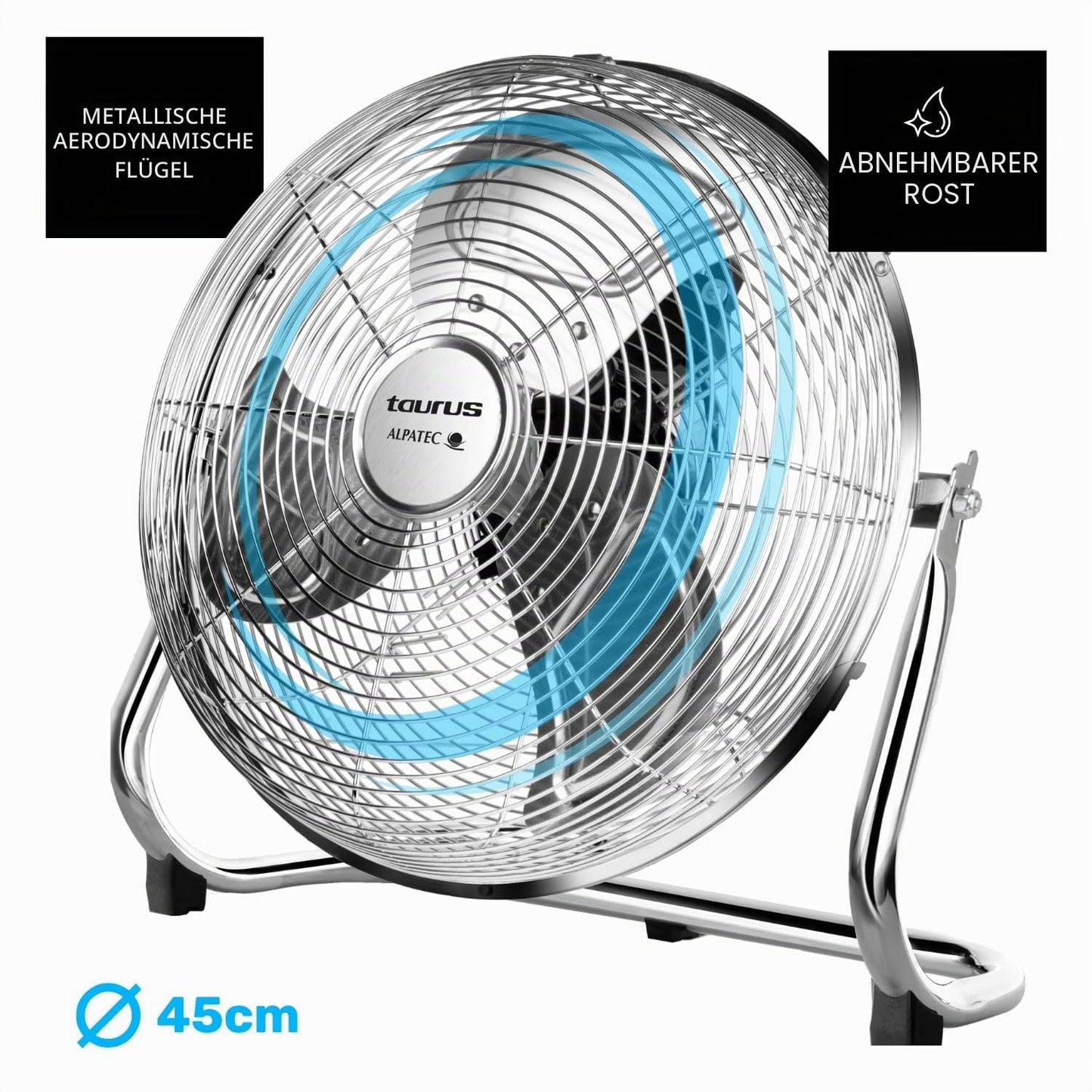 Taurus fan | Alpatec SIROCCO 18 | 120W | 45cm diameter | chrome - 944656000