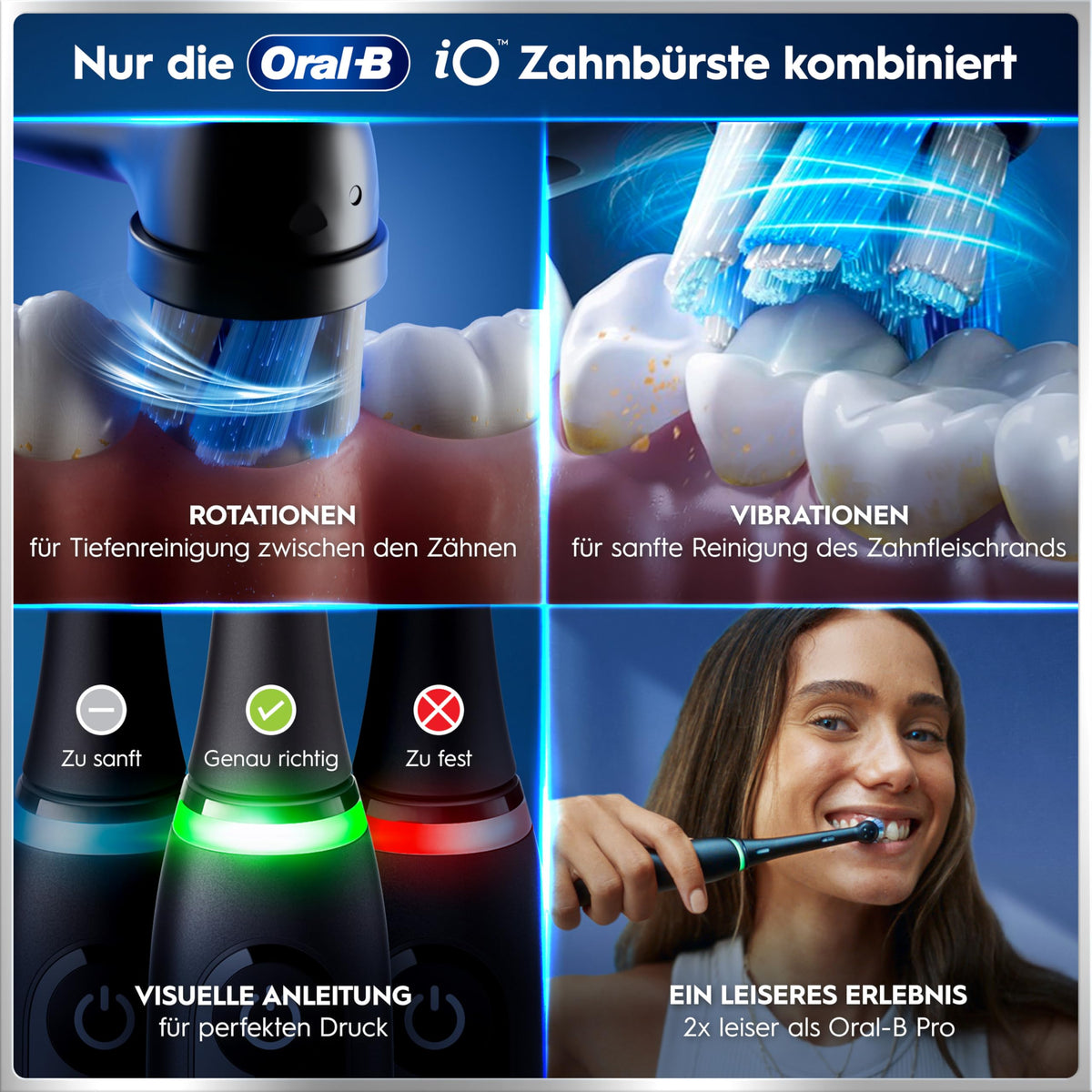 Periuță de dinți electrică Oral-B iO Series 6, pachet dublu, negru - 8006530369053