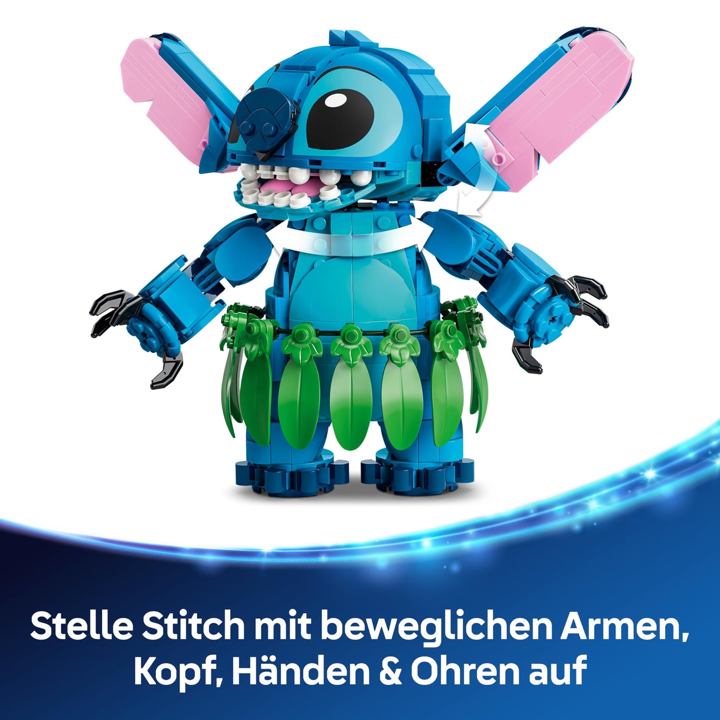 LEGO | Disney Stitch and Scrump - 2 figures with accessories including ukulele as room decoration - birthday gift for girls, boys and film fans aged 9 and over - 43296