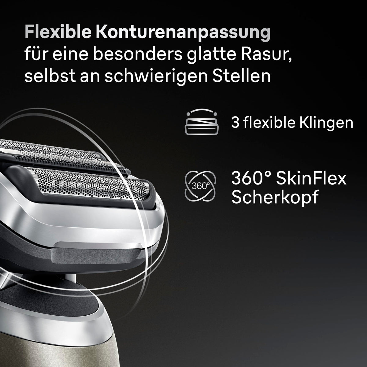 Braun Rasierer Herren Elektrisch Series 7, 72-C7200cc, Gold
