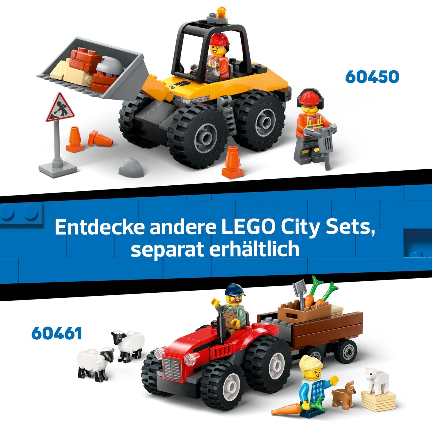 LEGO City fire engine ladder vehicle - fire truck toy with 2 firefighter minifigures for boys and girls aged 4 and up - educational toy - gift for preschool children 60463