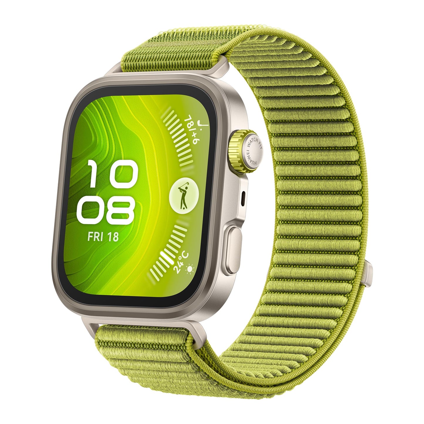 HUAWEI Watch FIT 4 Pro Smartwatch, GPS, Fitness Tracker with Sleep Monitoring & ECG Analysis, 3000 Nits, Up to 10 Days Battery Life, Android & iOS Compatible, Sapphire Glass, 5ATM, Green - Seiya-B29W