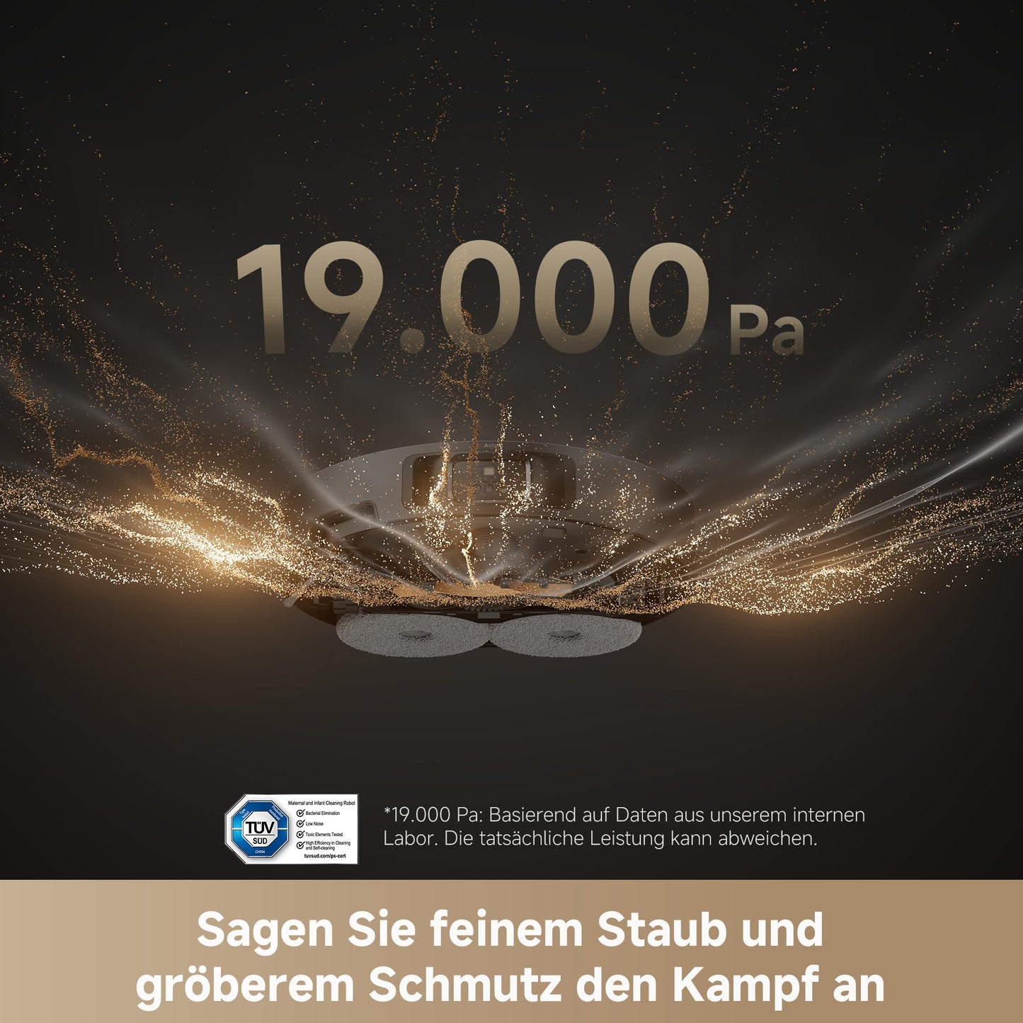 dreame L40s Pro Ultra robot vacuum cleaner, self-cleaning mops, 19,000 Pa suction power, 100% detangling DuoBrush, extendable mops, obstacle avoidance for more than 180 objects, voice control
