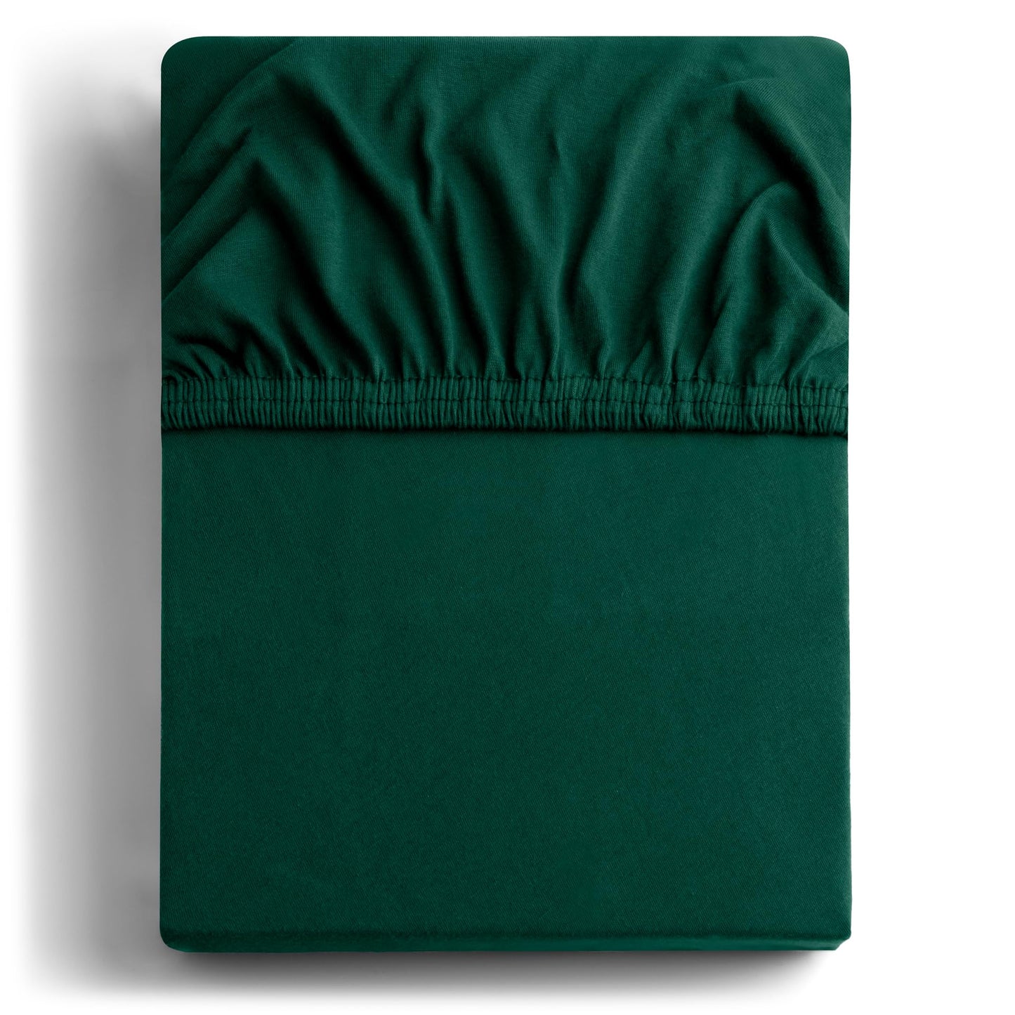 DecoKing fitted sheet 200x220 220x240 cm 100% combed cotton green fitted sheets jersey box spring bed Amber 200 x 220 220 x 240
