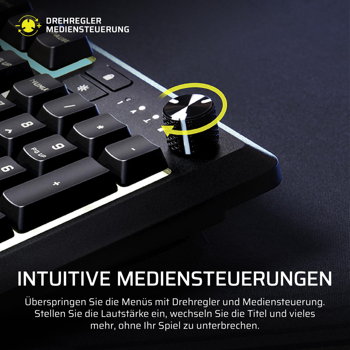 Corsair Skiff 100 Silent RGB Wired Gaming Keyboard - Black - CH-9226H65-DE