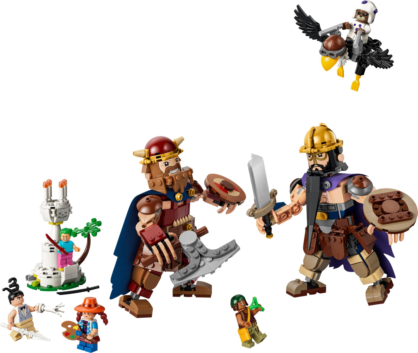 LEGO ONE PIECE Woogey vs. Boogey - Giants from Little Garden - Interactive toy with 2 action figures and 5 minifigures - Gift for boys, girls and fans aged 9 and up - 75644