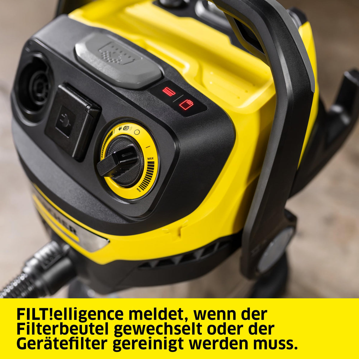 KÄRCHER Wet/Dry Vacuum WD 7 Control P S 30/6/35/T, Power: 1400 W - 1.628-385.0