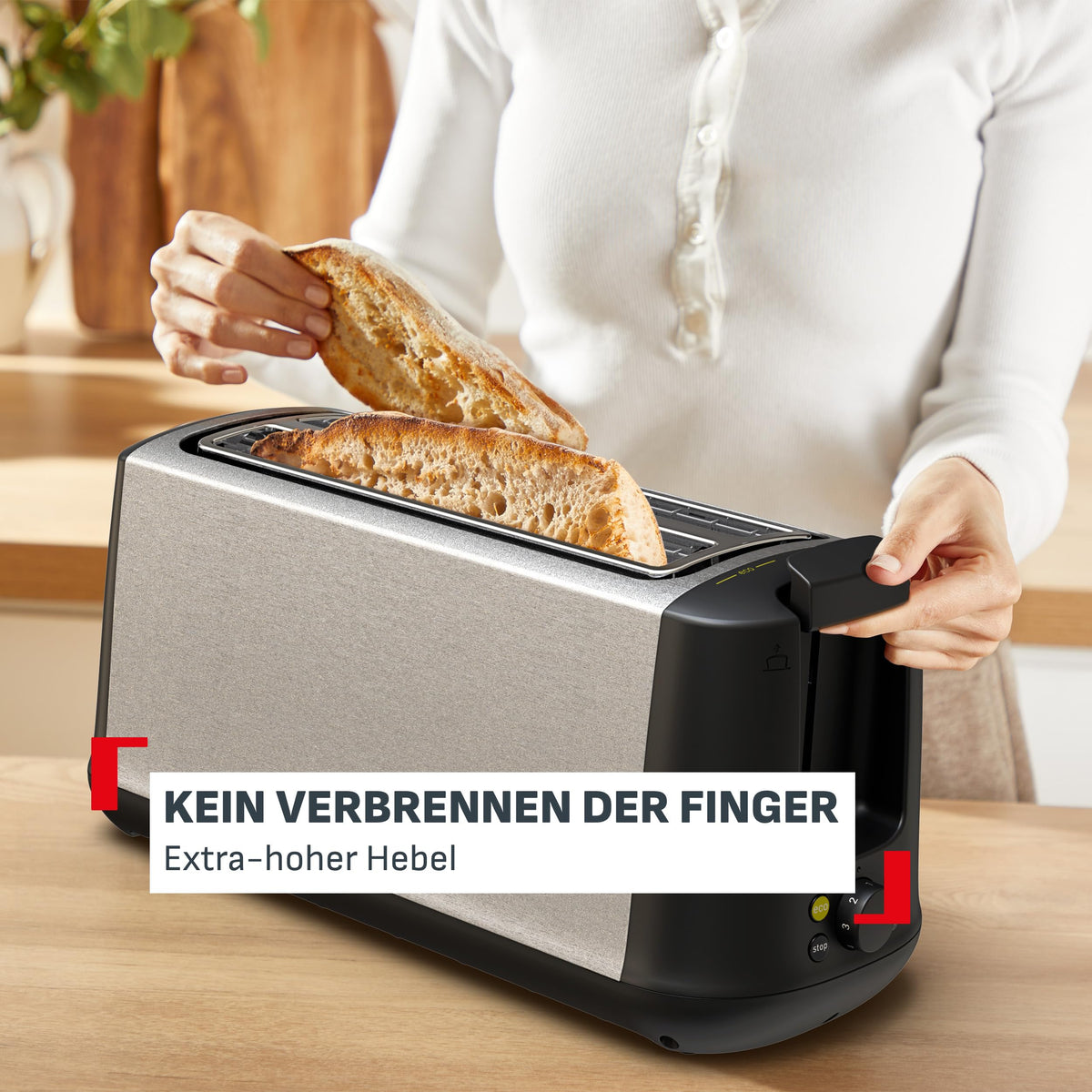Tefal Subito, toaster cu fante duble și fante lungi - TL342DE0