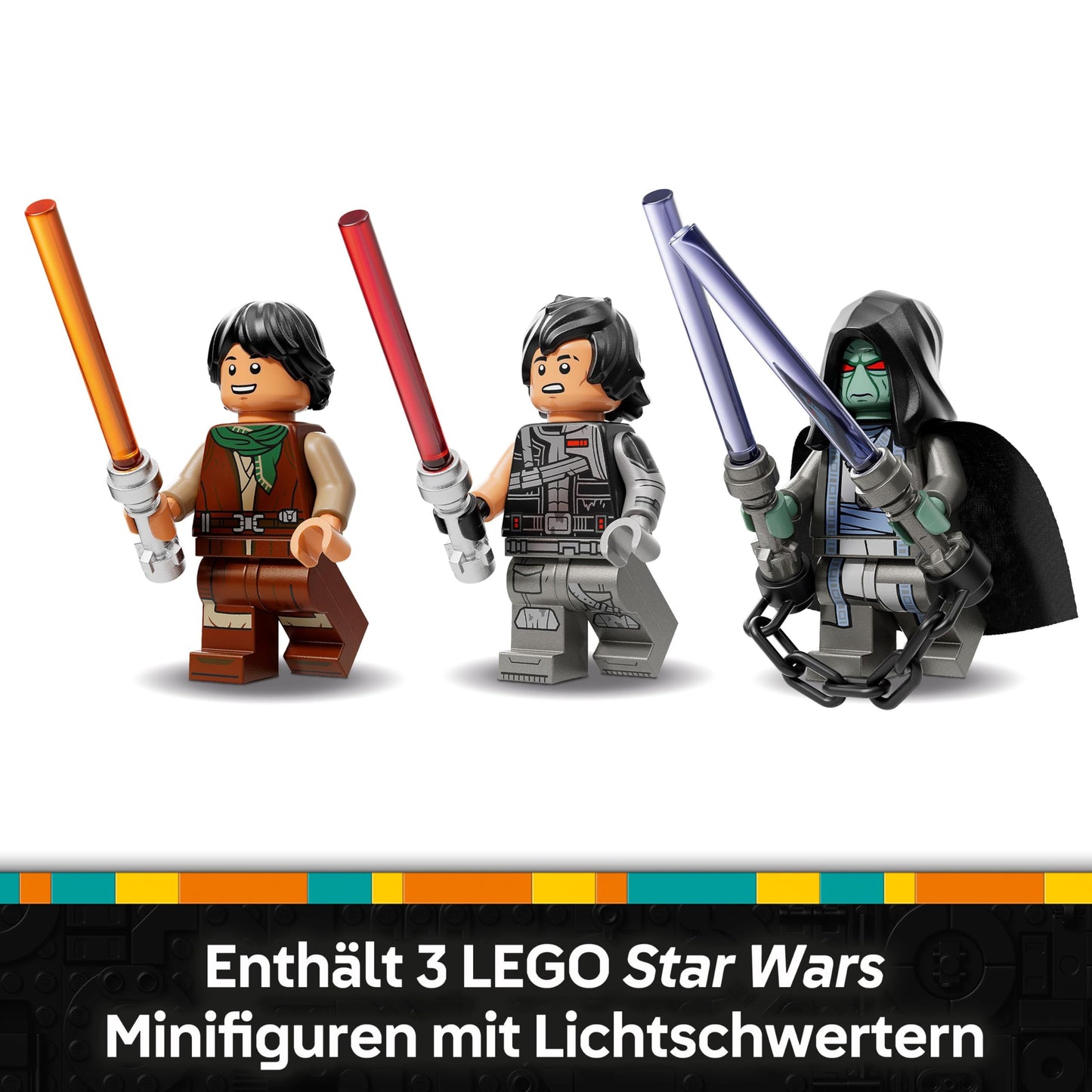 LEGO Star Wars The Force Burner Snowspeeder - building and collecting toy with 3 minifigures with lightsabers and speeder bike - gift for boys aged 7 and up & Rebuild the Galaxy fans - 75414