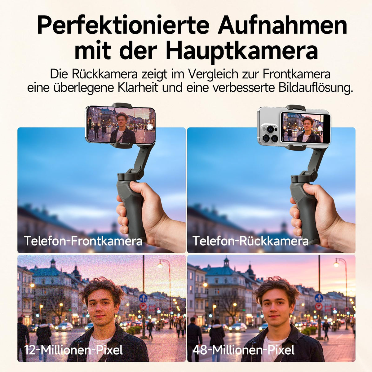 Rollei Easy Creator Selfie Monitor Handy Rear Camera Magnetic Screen - 26959