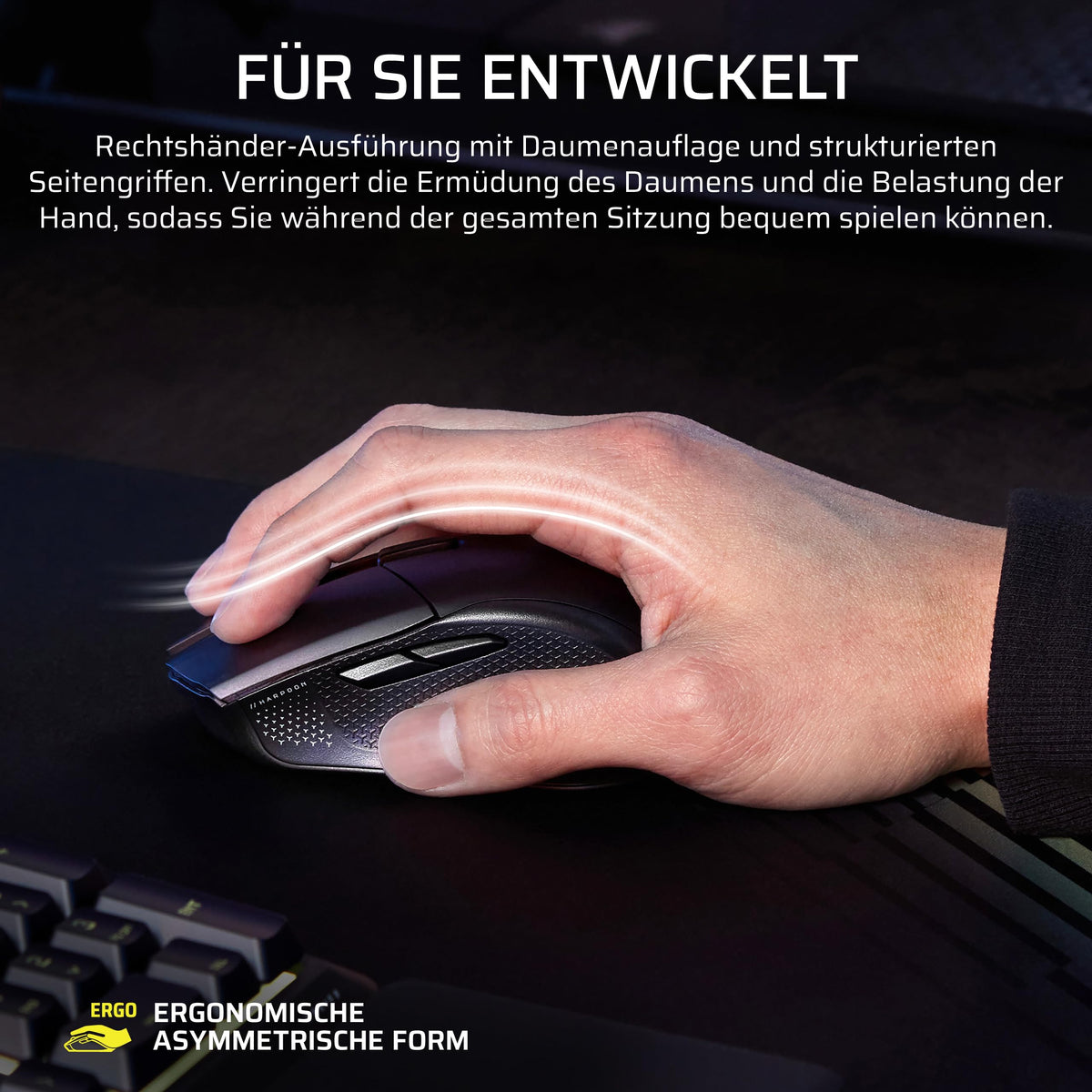 Corsair Harpoon v2 Wireless Gaming-Maus – Schwarz - CH-9311110-WW