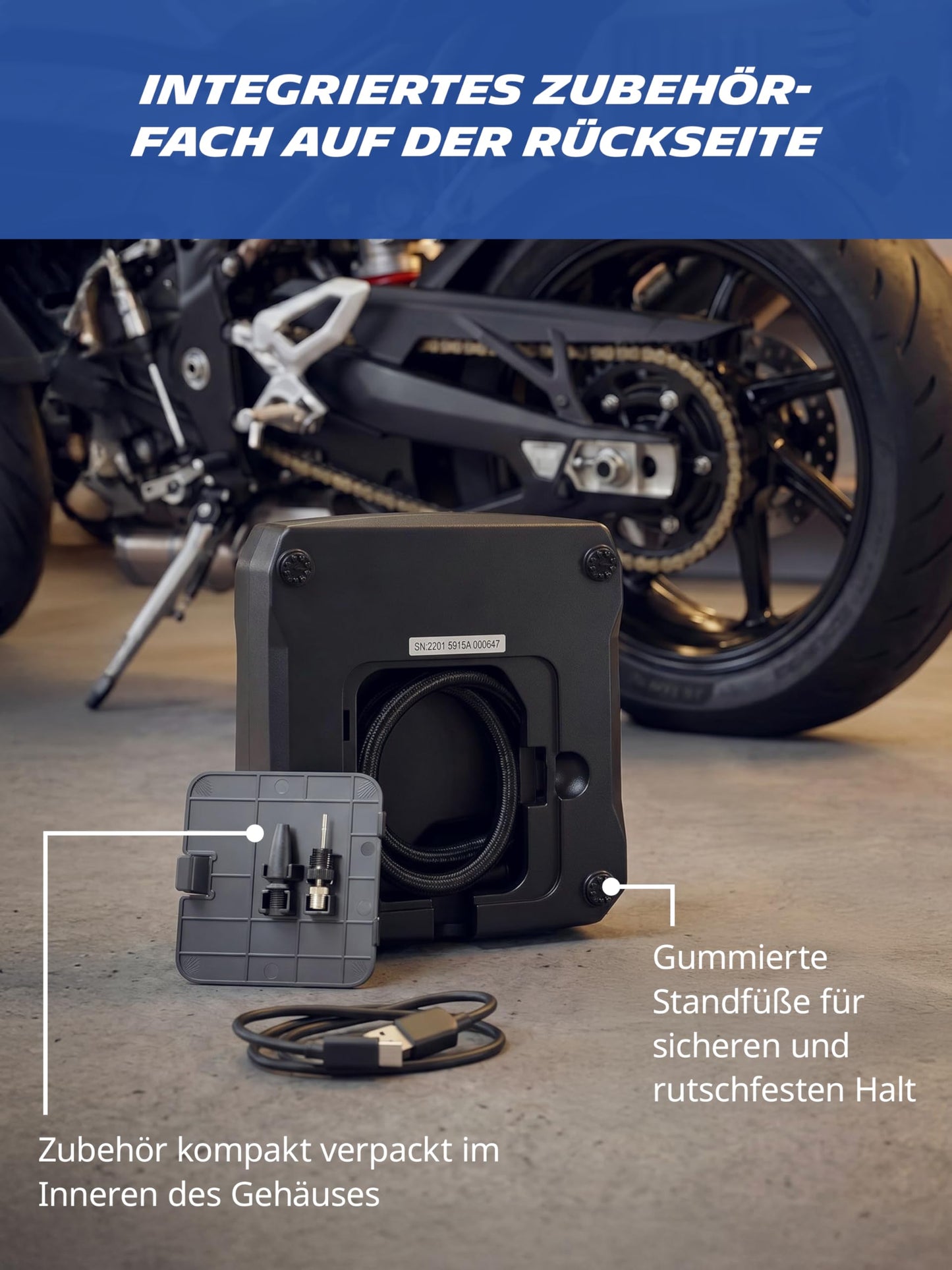 MICHELIN Air Power Max Li-ion battery high-performance compressor 9.9 bar, 168W - 61012